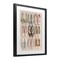Stupell Industries Beatrice's Closet Shoes Framed Print Under Glass, design by Annabelle Hall